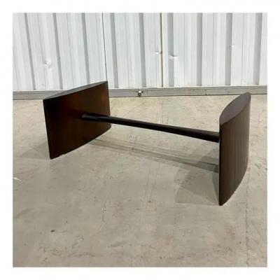 Joaquim Tenreiro Brazilian Modern Coffee Table in Hardwood and Marble Joaquim Tenreiro 1950s