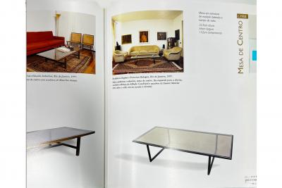 Joaquim Tenreiro Brazilian Modern Coffee Table in Rosewood Glass Joaquim Tenreiro 1960s
