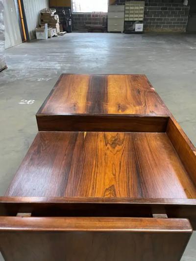 Joaquim Tenreiro Brazilian Modern Desk in Hardwood by Joaquim Tenreiro for Bloch 1966 Brazil