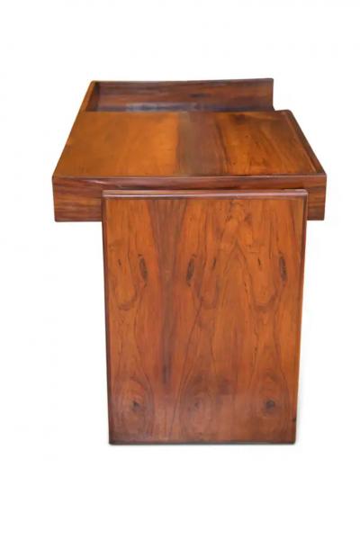 Joaquim Tenreiro Brazilian Modern Desk in Hardwood by Joaquim Tenreiro for Bloch 1966 Brazil