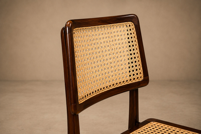 Joaquim Tenreiro Brazilian Modern Set of Ten Chairs in Rosewood Cane Joaquim Tenreiro 1960s
