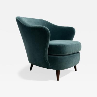 Joaquim Tenreiro Concha Armchair in Hardwood Mohair by Joaquim Tenreiro 1950s Lot 138A