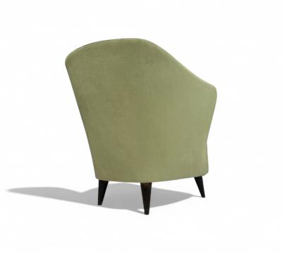 Joaquim Tenreiro Concha Armchair in Ultra Suede Att to Joaquim Tenreiro 1950s Lot 138V2