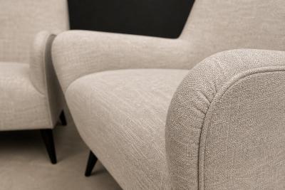 Joaquim Tenreiro Joaquim Tenreiro Armchairs Hardwood with Ebonized Legs Brazil 1950s