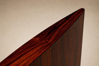 Joaquim Tenreiro Joaquim Tenreiro Dining Table in Rosewood Veneer and Bronze Smoked Glass