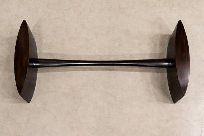 Joaquim Tenreiro Joaquim Tenreiro Rosewood Crystal Coffee Table Brazil 1960s