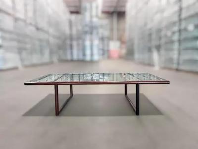 Joaquim Tenreiro Mid Century Modern Coffee Table in Hardwood Glass Joaquim Tenreiro c 1960s