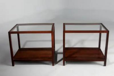 Joaquim Tenreiro Mid Century Modern Pair of Side Tables by Joaquim Tenreiro Brazil 1960s