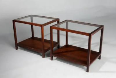 Joaquim Tenreiro Mid Century Modern Pair of Side Tables by Joaquim Tenreiro Brazil 1960s