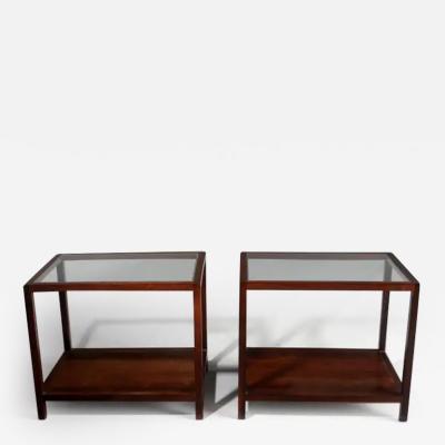 Joaquim Tenreiro Mid Century Modern Pair of Side Tables by Joaquim Tenreiro Brazil 1960s