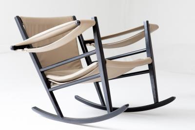 Joaquim Tenreiro Mid Century Modern Rocking Chair by Joaquim Tenreiro 1950s