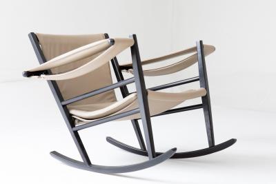 Joaquim Tenreiro Mid Century Modern Rocking Chair by Joaquim Tenreiro 1950s
