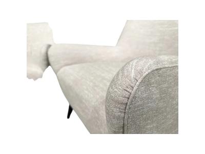 Joaquim Tenreiro Pair of Armchairs in Hardwood Off White Upholstery Joaquim Tenreiro Lot 30A