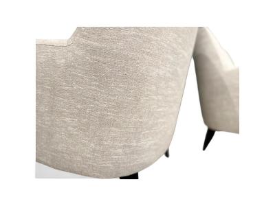 Joaquim Tenreiro Pair of Armchairs in Hardwood Off White Upholstery Joaquim Tenreiro Lot 30A