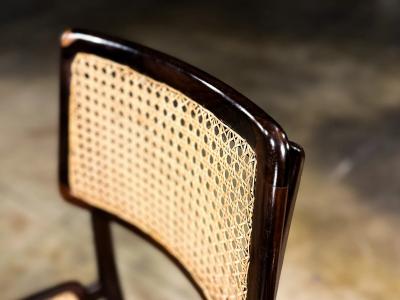 Joaquim Tenreiro Pair of Cadeira com Assento Curvo Chairs by Joaquim Tenreiro