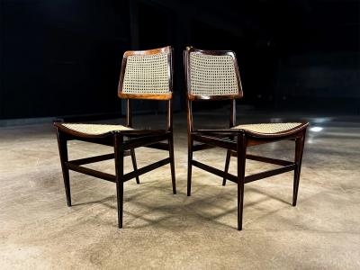 Joaquim Tenreiro Pair of Cadeira com Assento Curvo Chairs by Joaquim Tenreiro