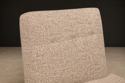 Joaquim Tenreiro Pair of L Lounge Chairs in Hardwood Chenille by Joaquim Tenreiro