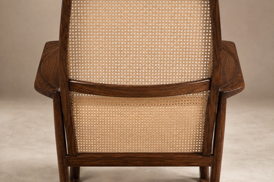 Joaquim Tenreiro Rare Cadeira de Embalo Rocking Chair in Solid Rosewood Caning Tenreiro