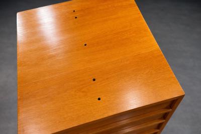 Joaquim Tenreiro Rare Curved Desk by Joaquim Tenreiro w Floating Top Drawer Cabinet Lot 731A