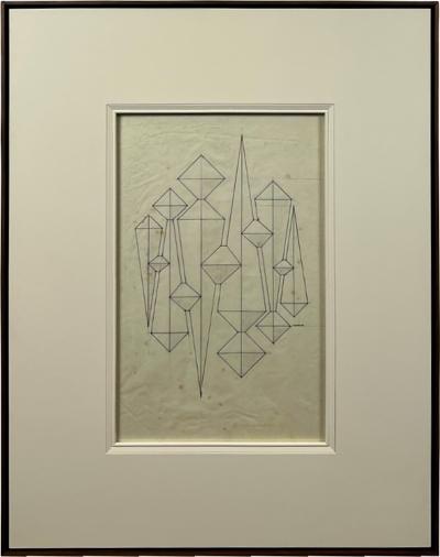 Joaquim Tenreiro Relevo Drawing ca 1980