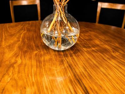 Joaquim Tenreiro Round Dining Table in Cavi na Wood by Joaquim Tenreiro Brazil 1950s Lot 761B