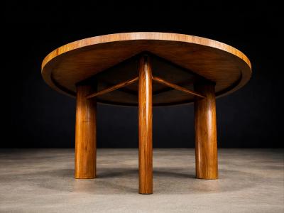 Joaquim Tenreiro Round Dining Table in Cavi na Wood by Joaquim Tenreiro Brazil 1950s Lot 761B