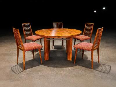 Joaquim Tenreiro Round Dining Table in Cavi na Wood by Joaquim Tenreiro Brazil 1950s Lot 761B