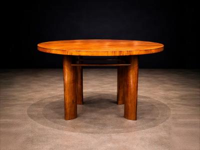 Joaquim Tenreiro Round Dining Table in Cavi na Wood by Joaquim Tenreiro Brazil 1950s Lot 761B