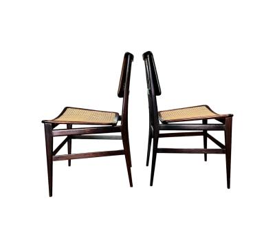 Joaquim Tenreiro Set of 2 Chairs in Rosewood Cane Joaquim Tenreiro 1960s Lot 744