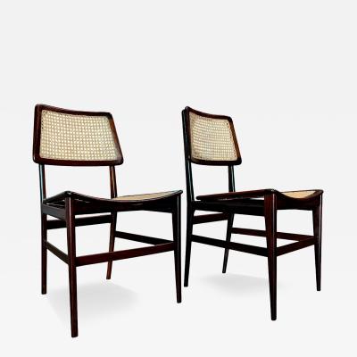 Joaquim Tenreiro Set of 2 Chairs in Rosewood Cane Joaquim Tenreiro 1960s Lot 744