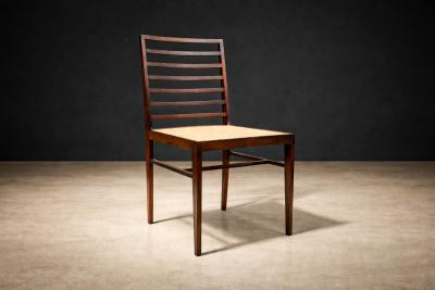 Joaquim Tenreiro Set of 4 Chairs in Rosewood Cane Joaquim Tenreiro 1950s