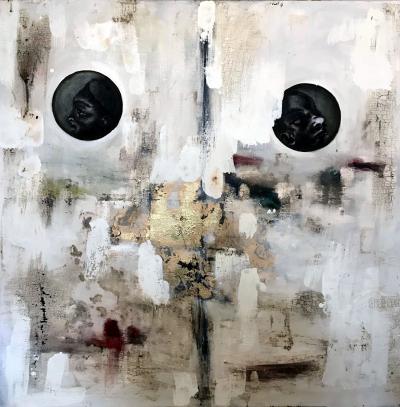 Joaquin Pineiro El Origen Painting and Mix Media on Canvas