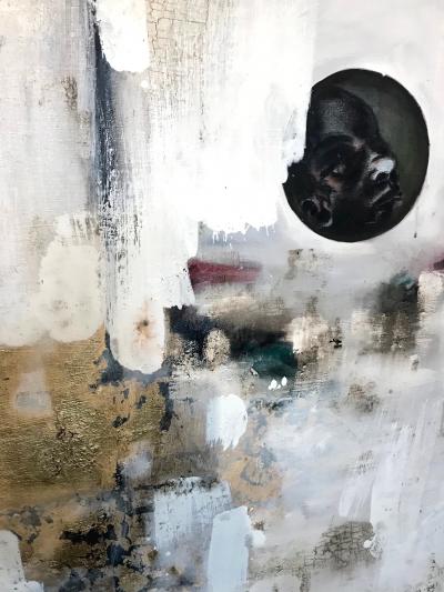 Joaquin Pineiro El Origen Painting and Mix Media on Canvas