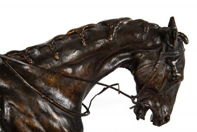 Jockey Horse Vainqueur du Derby Bronze Sculpture after Pierre Jules Mene