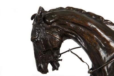 Jockey Horse Vainqueur du Derby Bronze Sculpture after Pierre Jules Mene