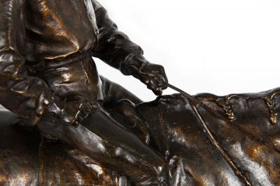 Jockey Horse Vainqueur du Derby Bronze Sculpture after Pierre Jules Mene