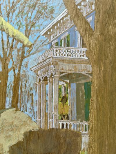 Joe Bowler The Tree Cutters Children Playing on a Fallen Tree Saturday Evening Post 