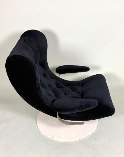 Joe Colombo 2 Rare Prototype Italian Organic Modern Swivel Lounge Chairs Joe Colombo 1970
