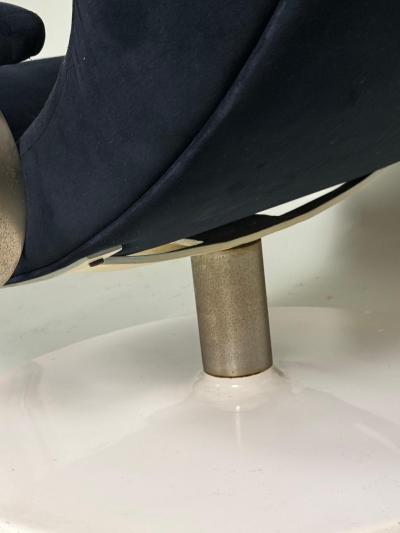 Joe Colombo 2 Rare Prototype Italian Organic Modern Swivel Lounge Chairs Joe Colombo 1970