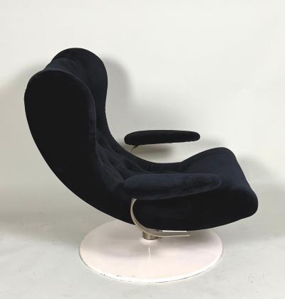 Joe Colombo 2 Rare Prototype Italian Organic Modern Swivel Lounge Chairs Joe Colombo 1970