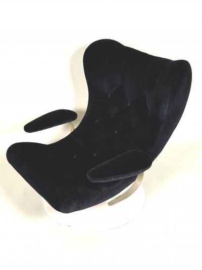 Joe Colombo 2 Rare Prototype Italian Organic Modern Swivel Lounge Chairs Joe Colombo 1970