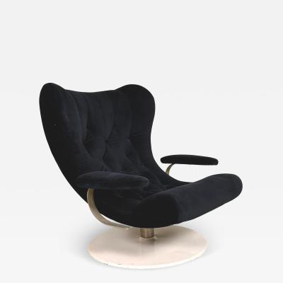 Joe Colombo 2 Rare Prototype Italian Organic Modern Swivel Lounge Chairs Joe Colombo 1970