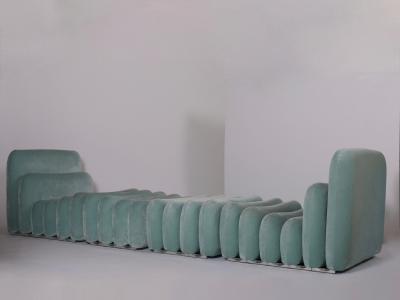 Joe Colombo Additional System armchairs and ottomans by Joe Colombo for Sormani c1968