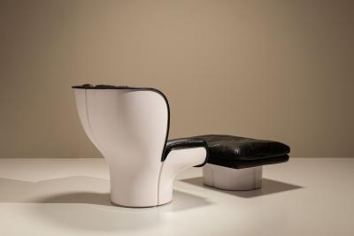 Joe Colombo Elda Chair and Ottoman by Joe Colombo for Comfort Italy 1970s