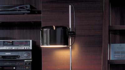 Joe Colombo Joe Colombo Model 2202 Coup Table Lamp in Black for Oluce