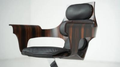 Joe Colombo Rare Bell Armchair by Joe Colombo for Benini Italy