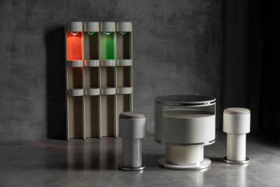 Joe Colombo Space Age Modular Bar Set by Joe Colombo Italy ca 1968