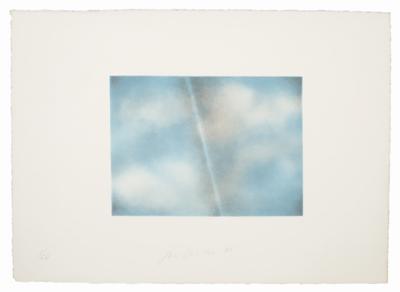 Joe Goode Grey Folded Clouds II Blue and white 1971