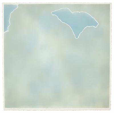 Joe Goode Untitled blue paper clouds 1971