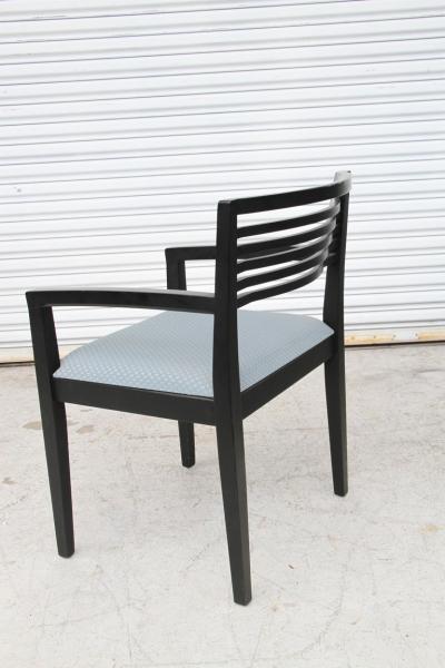 Joe Linda Ricchio Set of 4 Ebonized Knoll Ricchio Chairs